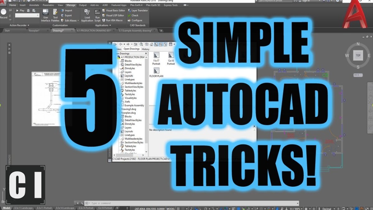 5 Simple AutoCAD Tricks To Save You Time! – Must Know Productivity Hacks!