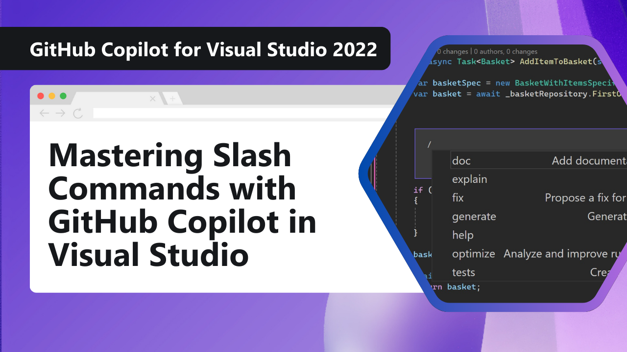 Mastering Slash Commands with GitHub Copilot in Visual Studio