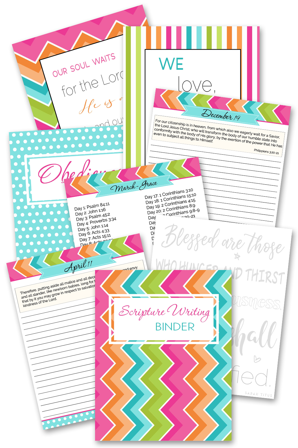 Scripture Writing Binder {415+ pages}