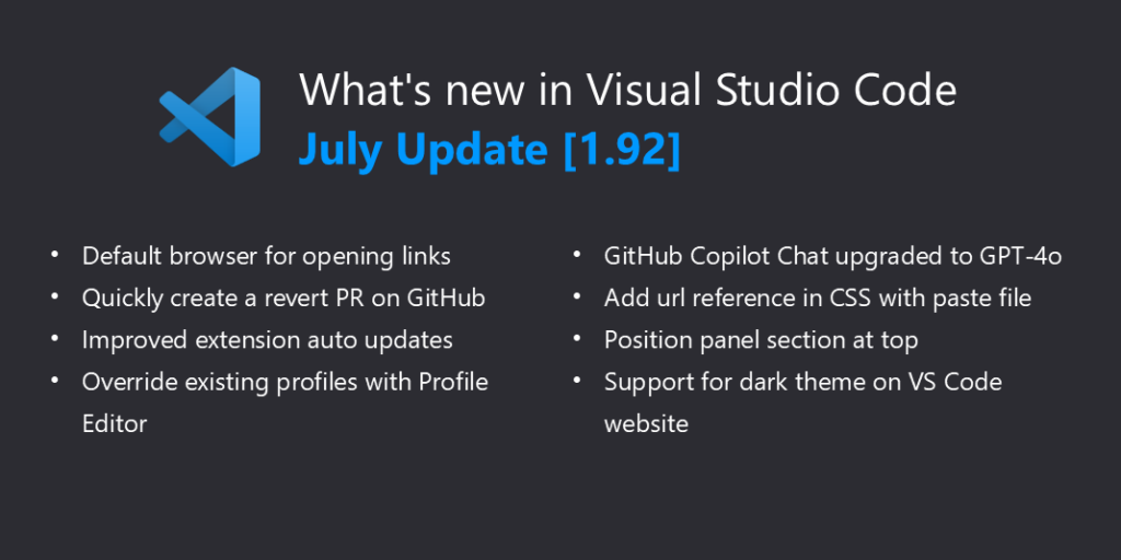 Visual Studio Code July 2024 - Faz Business | فاز الأعمال