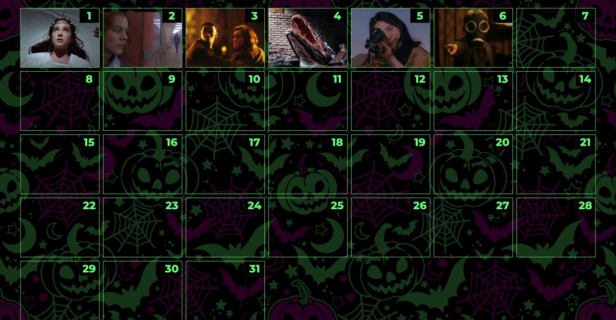 The Halloween Countdown: 31 days of horror to watch
