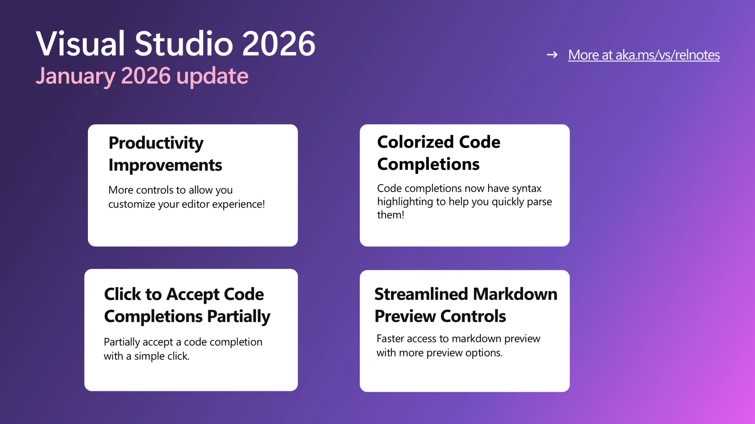 Visual Studio January Update – Visual Studio Blog