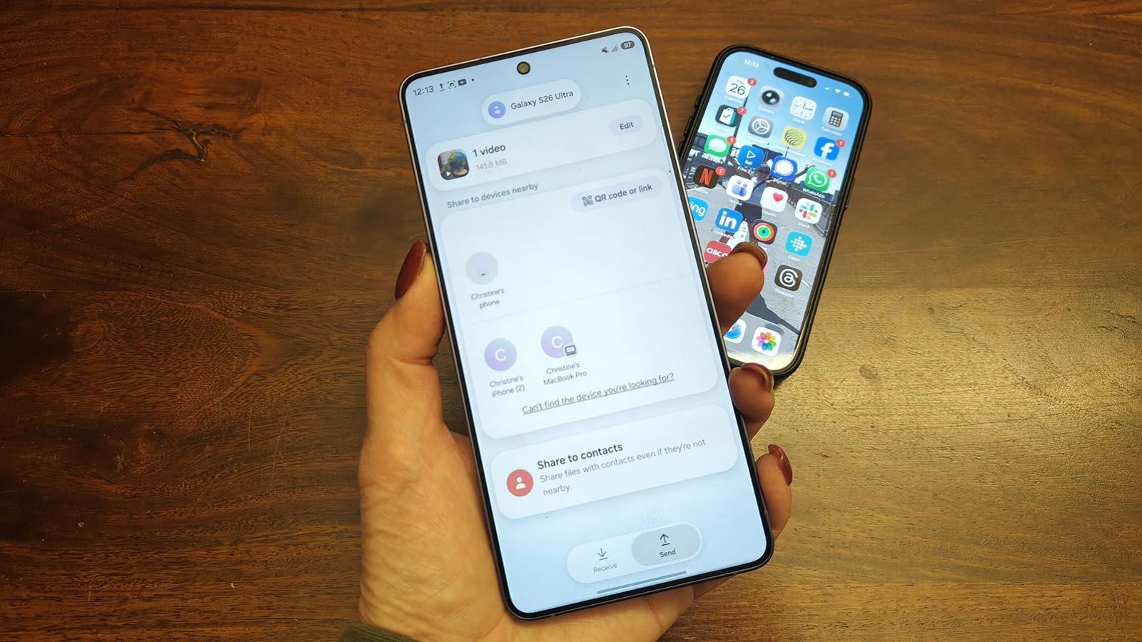 Samsung Galaxy S26 makes it ultra-easy to share files with iPhone